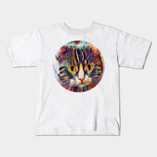 Frisky floppy cat Kids T-Shirt